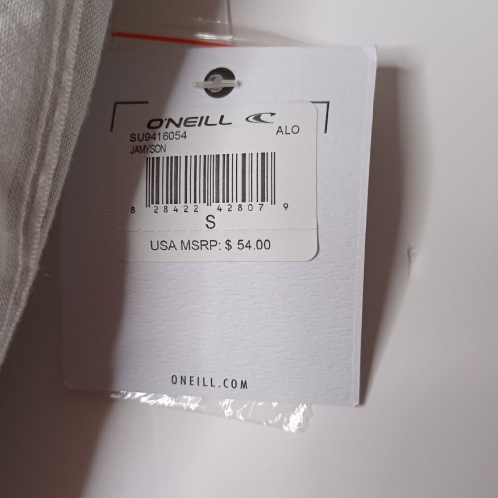 O'Neill Stripped Tank Dress Womens Small V Neck Back Button MSRP $54.00 - Picture 2 of 5